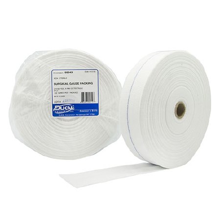 Dukal Wound Packing Non-impregnated 2 Inch X 100 Yard NonSterile X-Ray Detectable - Case of 10 - 9904X-CS