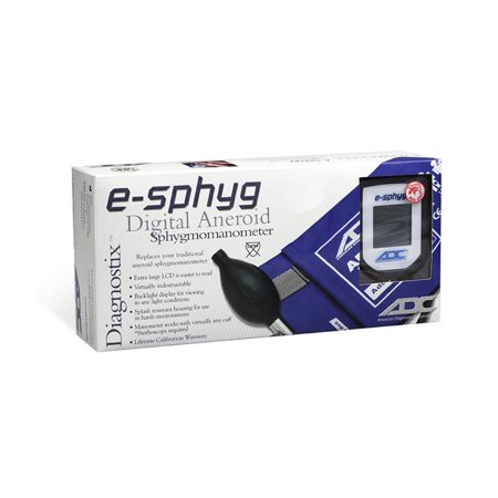 American Diagnostic Corp Manual Digital Blood Pressure Monitor E-sphyg™ Adult Nylon 23 - 40 cm Pocket Aneroid - Each - 7002-11ABK-EA