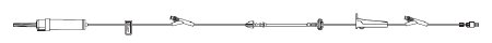 BD IV Pump Set Gemini™ Pump 2 Ports 20 Drops / mL Drip Rate With Filter 115 Inch Tubing - Case of 20 - 2410-0500-CS
