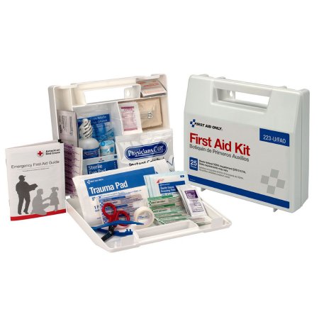Acme United First Aid Kit First Aid Only® 25 Person Plastic Case - Case of 10 - 223-U/FAO-CS