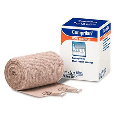 Patterson Medical Supply Compression Bandage Comprilan® 3-9/10 Inch X 16-2/5 Foot Clip Detached Closure Tan NonSterile Standard Compression - Each - 590003-EA