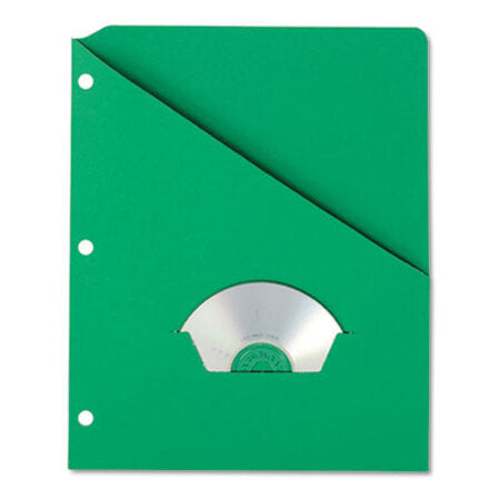 Pendaflex® Slash Pocket Project Folders, 3-Hole Punched, Straight Tab, Letter Size, Green, 25/Pack - Pack of 1 - PFX-32925-PK