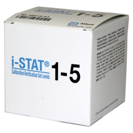 Abbott Point of Care Calibration Verification Set i-STAT® 20 X 1.7 mL For i-STAT® Point-of-Care Analyzer - Box of 1 - 06F1501-BX