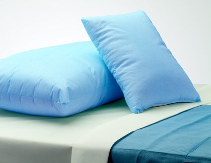 The Pillow Factory Division Bed Pillow Comfort Care™ Firm 21 X 27 Inch Blue Reusable - Case of 12 - 51123-CS