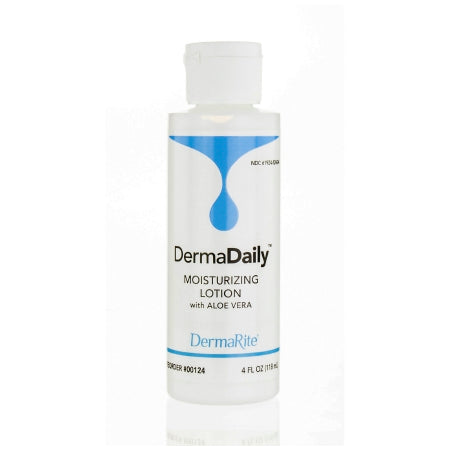 DermaRite Industries Hand and Body Moisturizer DermaDaily® 4 oz. Bottle Scented Lotion - Case of 96 - 00124-CS