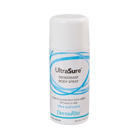 DermaRite Industries Deodorant Ultrasure™ Aerosol Spray 4 oz. Ultra Cool Scent - Case of 24 - 00268-CS