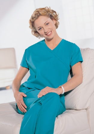 Hospitex / Encompass Group Scrub Shirt Synergy™ Medium Imperial Purple 2 Pockets Short Cap Sleeve Female - Each - 46851-IP5-EA