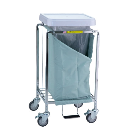 R & B Wire Products Hamper with Bag 4-Casters - Each - 672G-EA