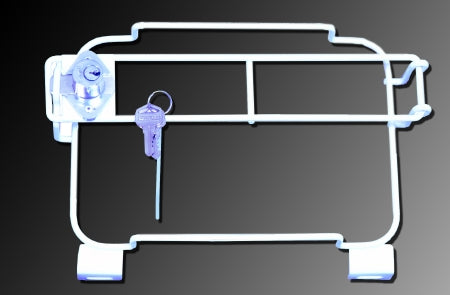 Medegen Medical Products LLC Sharps Container Bracket Metal Wall Mount Locking - Each - 8782-EA
