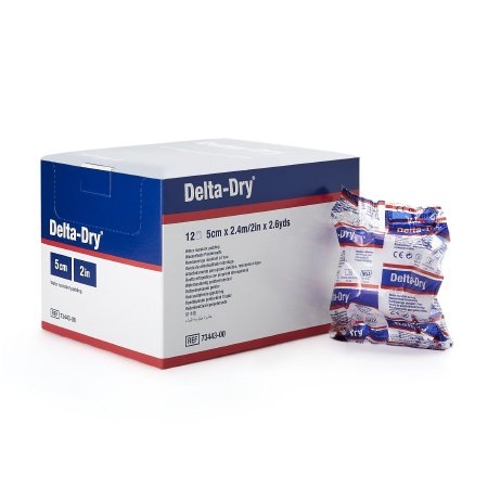 BSN Medical Cast Padding Undercast / Water Resistant Delta-Dry® 2 Inch X 2.6 Yard Synthetic NonSterile - Pack of 12 - 7344300-PK