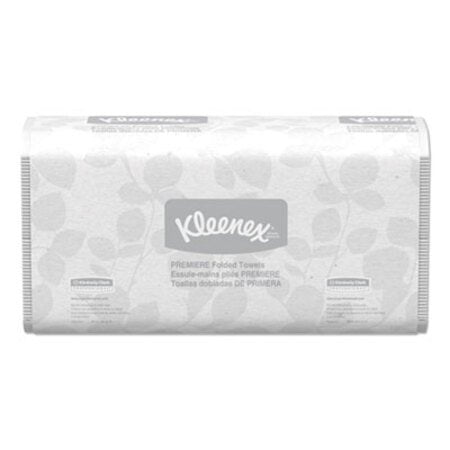 Kleenex® Premiere Folded Towels, 1-Ply, 9.4 x 12,4, White, 120/Pack, 25 Packs/Carton - CT/1 - KCC-13254-CT