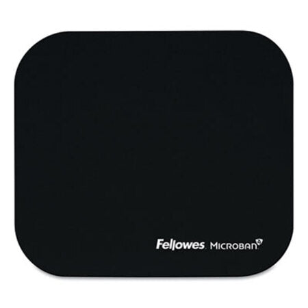 Fellowes® Mouse Pad with Microban Protection, 9 x 8, Black - Each - FEL-5933901-EA