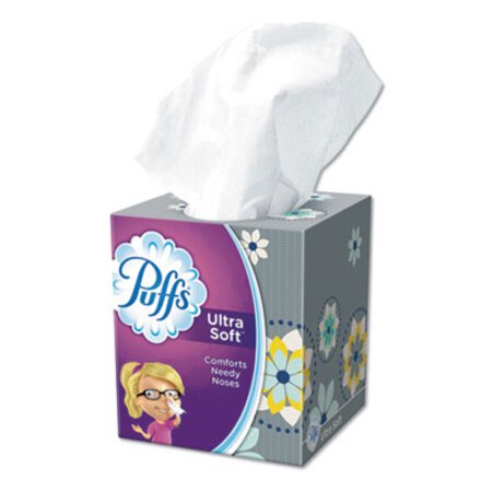 Puffs® Ultra Soft Facial Tissue, 2-Ply, White, 56 Sheets/Box, 24 Boxes/Carton - CT/1 - PGC-35038-CT