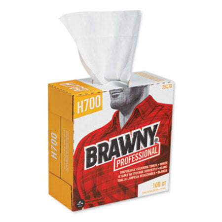 Brawny® Professional Medium Weight HEF Shop Towels, 9 1/8 x 16 1/2, 100/Box, 5 Boxes/Carton - CT/1 - GPC-25070CT-CT