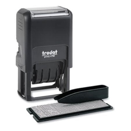 Trodat® Printy Do It Yourself Self-Inking Message Dater,1.63 x 1, Blue/Red - Each - USS-5916-EA