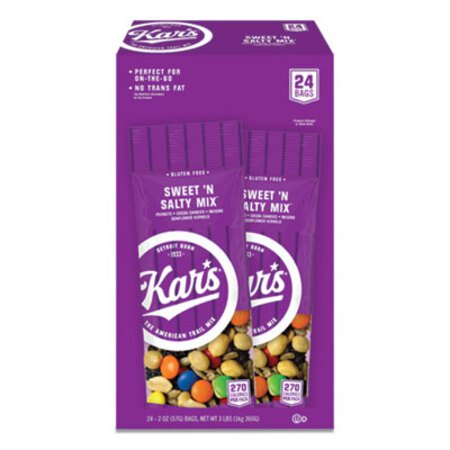 S Nuts Caddy, Sweet 'N Salty Mix, 2 oz Packets, 24/Box - Box of 24 - AVT-SN08387-BX