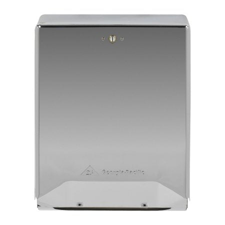 Georgia Pacific Paper Towel Dispenser Georgia-Pacific Chrome Metal Manual 600 Count Wall Mount - Each - 56620-EA