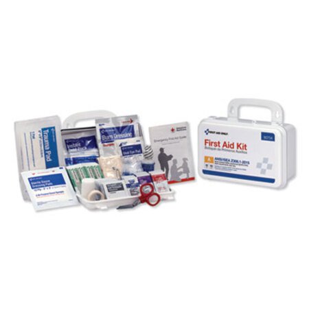 First Aid Only™ ANSI Class A 10 Person First Aid Kit, 71 Pieces, Plastic Case - Box of 1 - FAO-90754-BX