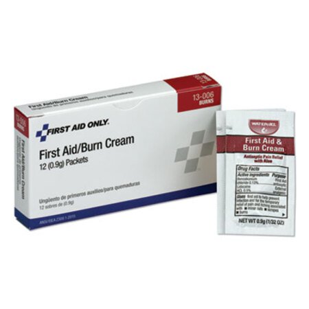 PhysiciansCare® by First Aid Only® First Aid Kit Refill Burn Cream Packets, 0.1 g Packet, 12/Box - Box of 1 - FAO-13006-BX