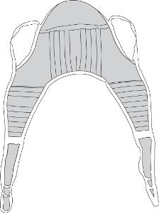 Drive Medical Seat U Sling 4 or 6 Point With Head Support Straps - Attached Large 500 lbs. Weight Capacity - Each - 13220L-EA