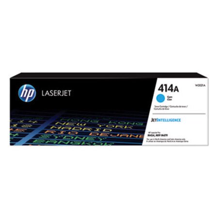 HP HP 414A, (W2021A) Cyan Original LaserJet Toner Cartridge - Each - HEW-W2021A-EA