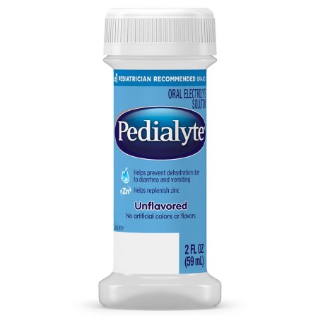 Abbott Nutrition Oral Electrolyte Solution Pedialyte® Classic Unflavored 2 oz. Electrolyte - Pack of 4 - 59892-PK