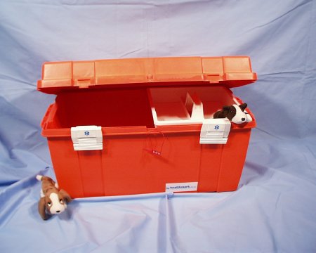 Healthmark Industries Medical Box Orange 14 X 13-3/4 X 27-1/2 Inch - Each - 2710-2 OR-EA