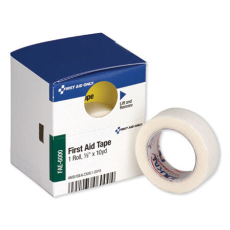 First Aid Only™ First Aid Tape, Acrylic, 0.5" x 10 yds, White - Each - FAO-FAE6000-EA