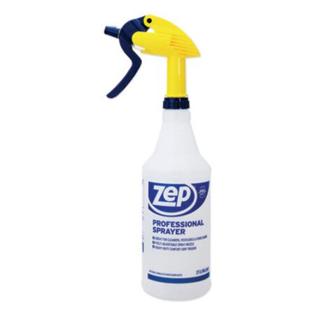 Zep Commercial® Professional Spray Bottle with Trigger Sprayer, 32 oz, Clear - Each - ZPE-HDPRO36EA-EA