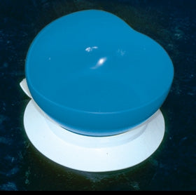 Alimed Scoop Bowl with Suction Cup Base AliMed® Blue Reusable 4-1/2 Inch Diameter - Case of 12 - 2970010601-CS