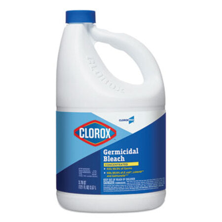 Clorox® Concentrated Germicidal Bleach, Regular, 121 oz Bottle - Each - CLO-30966EA-EA
