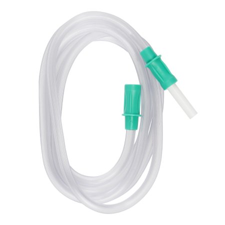 McKesson Suction Connector Tubing McKesson 6 Foot Length 0.188 Inch I.D. Sterile Female / Male Connector Clear Ribbed OT Surface PVC - Case of 50 - 16-66301-CS