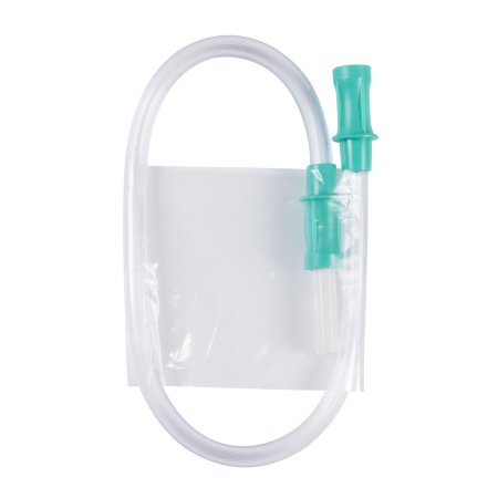 McKesson Suction Connector Tubing McKesson 1-1/2 Foot Length 0.188 Inch I.D. Sterile Female / Male Connector Clear Ribbed OT Surface PVC - Case of 50 - 16-66304-CS
