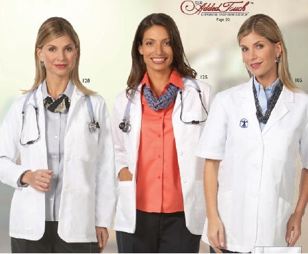 Fashion Seal Uniforms Lab Coat White Small Hip Length Reusable - Each - 105-S-EA