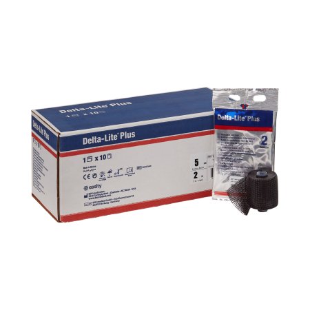 BSN Medical Cast Tape Delta-Lite® Plus 2 Inch X 12 Foot Fiberglass / Resin Black - Box of 10 - 7345845-BX