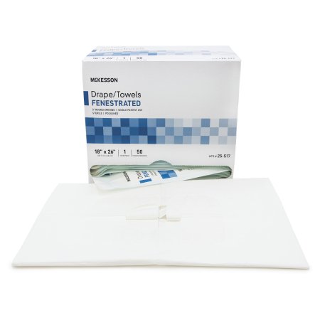 McKesson Surgical Drape McKesson Sterile Field Drape 18 W X 26 L Inch Sterile - Case of 300 - 25-517-CS