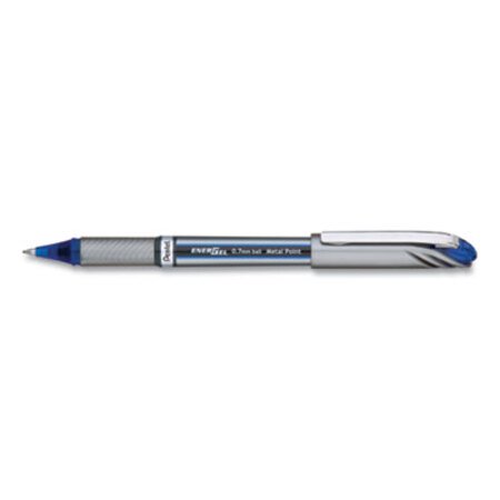 Pentel® EnerGel NV Gel Pen, Stick, Medium 0.7 mm, Blue Ink, Blue Barrel, Dozen - DZ/1 - PEN-BL27C-DZ