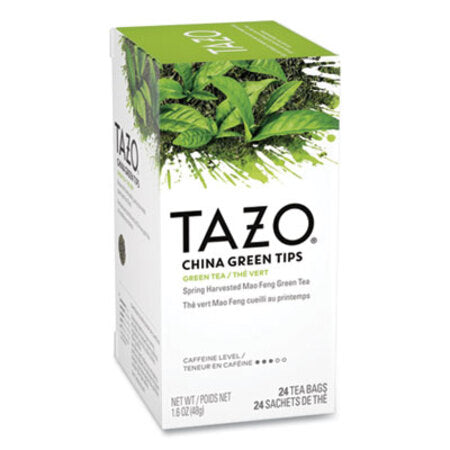 Tazo® Tea Bags, China Green Tips, 24/Box - Box of 1 - TZO-153961-BX