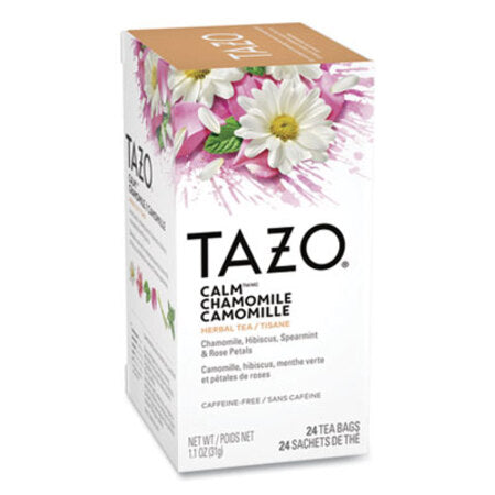 Tazo® Tea Bags, Calm Chamomile, 24/Box - Box of 1 - TZO-149901-BX