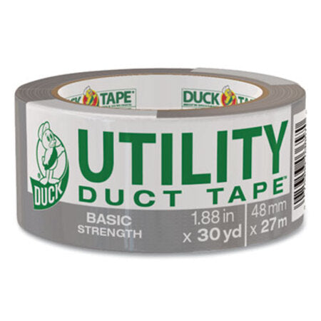 Duck® Basic Strength Duct Tape, 3" Core, 1.88" x 30 yds, Silver - Roll of 1 - DUC-1154019-RL