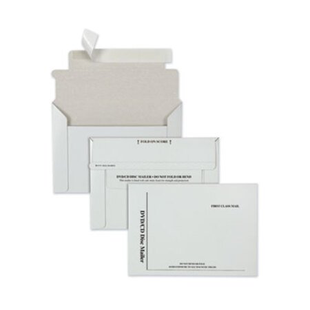 Quality Park™ Disk/CD Foam-Lined Mailers for CDs/DVDs, Square Flap, Redi-Strip Adhesive Closure, 8.5 x 6, White, 25/Box - Box of 1 - QUA-E7265-BX