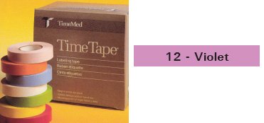 Precision Dynamics Blank Label Tape Time® Multipurpose Label Violet Vinyl 3/4 X 500 Inch - Roll of 1 - T-534-12-RL