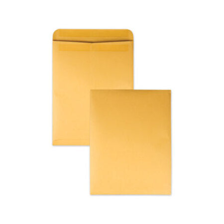 Quality Park™ Redi-Seal Catalog Envelope, #15 1/2, Cheese Blade Flap, Redi-Seal Adhesive Closure, 12 x 15.5, Brown Kraft, 100/Box - Box of 1 - QUA-44067-BX