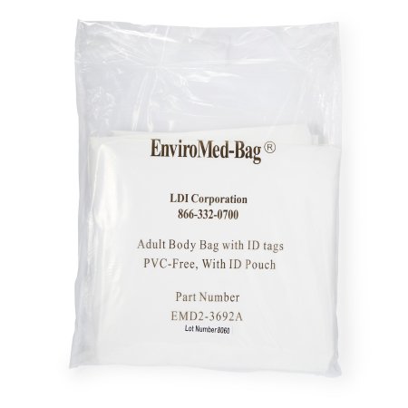 LDI Post Mortem Bag EnviroMed-Bag® 36 W X 92 L Inch One Size Fits Most Olefin Film Zipper Closure, Envelope Style - Each - EMD2-3692A-EA