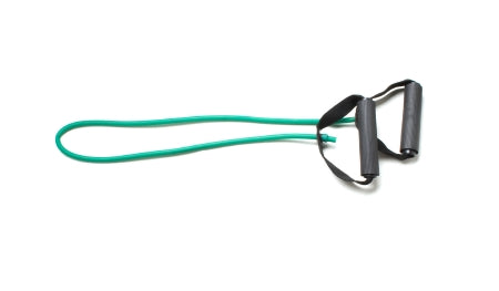 Fabrication Enterprises Exercise Resistance Tubing with Handles CanDo® Green 36 Inch Length Medium Resistance - Each - 10-5553-EA