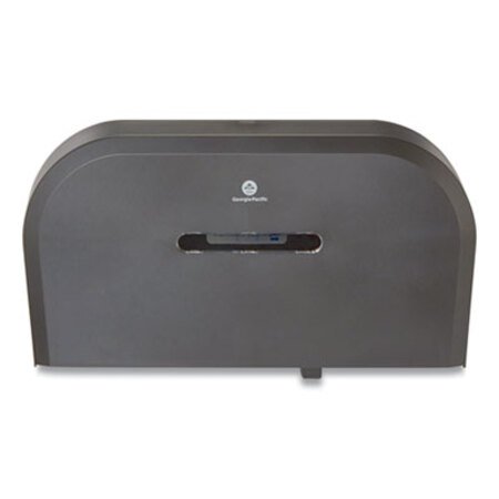 Georgia Pacific® Professional Jumbo Jr. Bathroom Tissue Dispenser, Double Roll, 22.1 x 4.8 x 12.1, Black - CT/1 - GPC-59210-CT