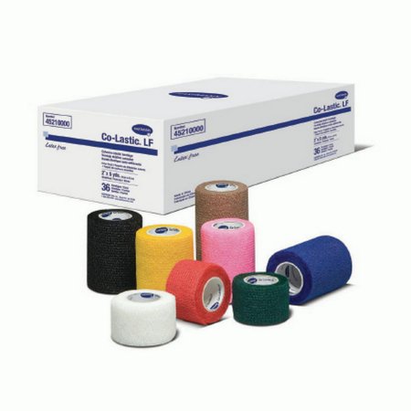 Hartmann Cohesive Bandage Co-Lastic® 2 Inch X 5 Yard Self-Adherent Closure Assorted Colors NonSterile Standard Compression - Case of 36 - 45210000-CS