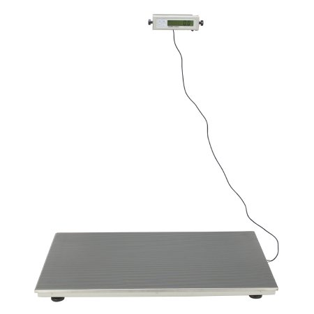 Health O Meter Floor Scale Health O Meter® Digital LCD Display 600 lbs. / 272 kg Capacity Silver AC Adapter / Battery Operated - Each - 2842KL-EA