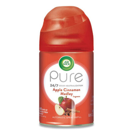 Air Wick® Freshmatic Ultra Spray Refill, Apple Cinnamon Medley, 5.89 oz Aerosol Spray, 6/Carton - CT/1 - RAC-78283CT-CT