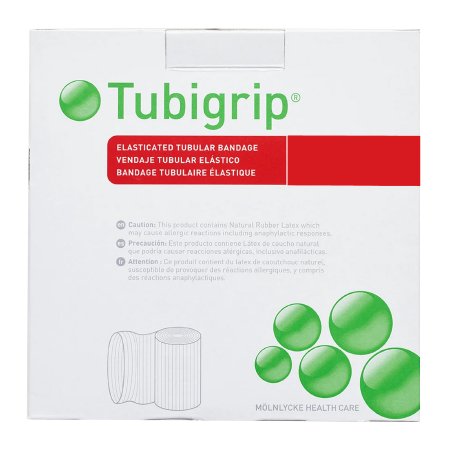 Molnlycke Elastic Tubular Support Bandage Tubigrip® 4 Inch X 11 Yard Large Knee / Medium Thigh Pull On Natural NonSterile Size F Standard Compression - Each - 1438-EA